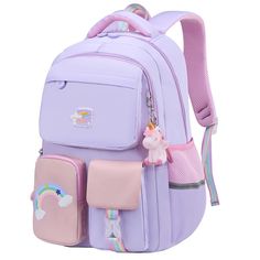 Unicorn Backpack, Colorful Backpacks, Backpack Pattern, Childrens Backpacks, School Bags For Girls, Blue Dream, Cute Backpacks, Waterproof Backpack, School Bags For Kids