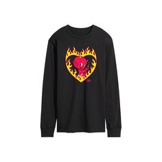 Add to your cool style with this men's Hot Stuff Little Devil Flame Heart Fleece Sweatshirt. FEATURES Crewneck Long sleeveFABRIC & CARE Solid colors: cotton; Heather colors: cotton, polyester Machine wash Imported Size: XL. Color: Black. Gender: male. Age Group: adult. Material: Polyester|Cotton. Flame Heart, Fleece Sweatshirt, This Man, Large Black, Fabric Care, Solid Colors, Cool Style, Age Group, Solid Color