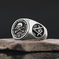 Customizable Freemason Eye of Providence Ring, Master Mason Ring, Silver Morality Masonic Ring, Personalized Freemasonry Ring, Crest Ring Personalized Handmade Masonic Silver Rings ✅ Made of 925 Sterling Silver ✅ Finish Color: Sterling Silver, Gold Plated, Black Rhodium Plated ✅ Dimensions: 15 x 15mm ✅ Weight: ±12gr Unlock the secrets of Freemasonry with our exquisite collection of custom handmade Masonic silver rings. Each ring is meticulously crafted by skilled artisans, using high-quality sterling silver to ensure both elegance and longevity. Symbolizing brotherhood, wisdom, and enlightenment, these rings are perfect for Freemasons who take pride in their membership. These exceptional rings are designed to commemorate your individual achievements and milestones, creating a treasured hei Mason Ring, Ring Master, Eye Of Providence, Masonic Ring, Signet Rings, All Seeing Eye, Personalized Rings, Black Rhodium, Ring Fit