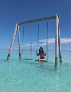 Overwater swing in Maldives Island جزر المالديف, Dream Vacation Spots, Drømme Liv, Dream Vacations Destinations, Fun Places To Go, Dream Travel Destinations, Dream Holiday, Vacation Places, Alam Yang Indah