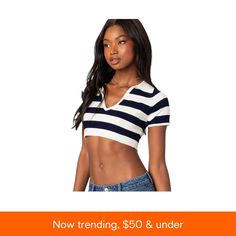 in stock Knitted Crop Top, Collared Sweater, White Short Sleeve Tops, School Looks, Crop Sweater, Short Sleeve Tops, Knit Crop Top, Knit Crop, White Short