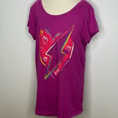 Great Shirt Nwt Free From Any Defects Pet & Smoke Free Home 100% Cotton Trendy Gap Cotton T-shirt, Casual Short Sleeve Tops With Heart Graphic, Gap Short Sleeve Graphic T-shirt, Gap Short Sleeve Graphic Print T-shirt, Trendy Cotton Gap T-shirt, Pink Fitted T-shirt With Heart Graphic, Gap Graphic Print Relaxed Fit Tops, Gap Relaxed Fit Top With Graphic Print, Heart Print Relaxed Fit Short Sleeve Tops