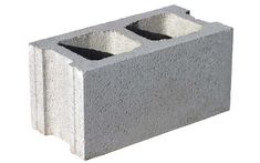 a concrete block with two compartments on each side