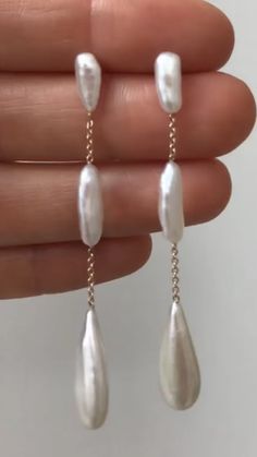 Asymmetrical Pearl Earrings, Vintage Pearl Earrings, Boho Bridal Jewelry, Bijoux Art Nouveau, Pearl Earrings Wedding, Bridal Earrings Pearl, Vintage Pearl, Earrings Inspiration, Jewelry Inspo