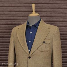 Customer Order Spotlight! Jacket commissioned by our client from North Carolina. Fabric :  Lt Wt Melange Brown Tweed,  Jacket Style : Two Button, Jacket Cuff Buttons : Two, Elbow Patches : Terrain Brown Leather. #studiosuits #tweed #tweedjacket  #mensfashion #mensoutifts #mensattire #mensstyle #style #fashion #sartorial #custom #bespoke #classicmenswear #gentleman style #mens fashion smart #mens smart casual #casualfashion #stylish #bestdressed Mens Smart Casual, Tweed Jacket Style, Brown Tweed Jacket, Danish Style, Mens Fashion Smart, Mens Attire, Sports Coat, Brown Tweed, Fashion Suits