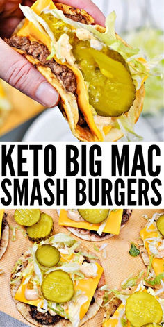 Keto Big Mac, Smash Burgers, Keto Beef Recipes, Keto Diet Food List, Keto Cooking, Keto Meal Prep