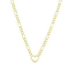 "Cute Cutout Heart Necklace is made from 14K Solid Yellow Gold. Stylish Necklace for any woman! Great Gift for the Bride to Be, Maid of Honor, Mother of the Bride, Engagement Gift, Anniversary Gift, Christmas Gift, Valentines Day etc! Metal: 14K Solid Yellow Gold Heart Width: 15mm Chain Style: Figaro Chain Length: 18\" Closure: Lobster Claw Weight: 3.7 grams For Matching Bracelet, see this link: https://www.etsy.com/listing/1091196860/14k-solid-yellow-gold-heart-figaro ------PRODUCTION TIMELINE- Figaro Necklace, Figaro Chain Necklace, 14k Yellow Gold Necklace, Yellow Gold Necklace, Stylish Necklace, Figaro Chains, Gold Heart Necklace, Figaro Chain, Yellow Gold Chain