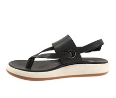 The Joliet is an adjustable strap sandal. It has a soft cushion footbed for your everyday use. Leather upper, Slingback strap with adjustable buckle closure,1.25\ sole height, Round open toe with thong post, Molded Dual Density PU footbed, Rubber outsole | Women's Softwalk Joliet Flip-Flop Sandals in Black Size 10 Womens Sandals Flat, Sandals Black, Flip Flop, Flip Flop Sandals, Strap Sandals, Flat Sandals, Black Sandals, Density, Open Toe