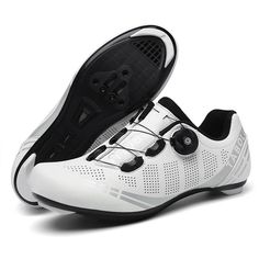 Sapatilha de ciclismo profissional : Tênis masculino para ciclista couro High End Shoes, Cleats Shoes, Bicycle Women