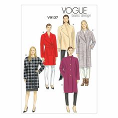 a women's coat and jacket sewing pattern