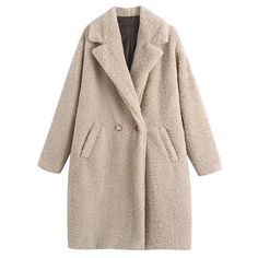 Brand Name: AachoaeCraft\Technics: Natural ColorMaterial: Lamb FurStyle: CasualStyle: Thick Warm FurOrigin: CN(Origin)Season: WinterOuterwear Type: Fur Faux FurType: Wide-waistedGender: WOMENClothing Length: LongDecoration: ButtonCollar: Turn-down CollarAge: Ages 18-35 Years OldClosure Type: Double BreastedSleeve Length(cm): FullModel Number: ZX4645Item: Women coatsStyle: Casual / Fashion / ChicPattern: Solid color coatType: Fleece long teddy coatFeature: Lamb fur coatPackage: 1* Coat womenSuppo Long Teddy Coat, Beige Wool Coat, Warm Coats, Womens Faux Fur Coat, Long Faux Fur Coat, Fur Coats Women, Teddy Coat, Coat Women, Warm Coat