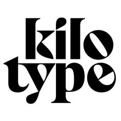 the logo for kilo type