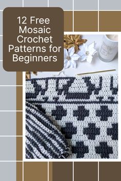 two free mosaic crochet patterns for beginners