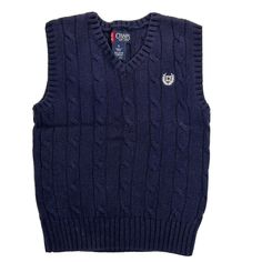 CHAPS Boys V-neck cable knit Sweater Vest, Size 5, Navy Blue, 100% cotton. Size 5 Pre-owned/Used. In great condition. Normal wear from gentle wearing and washing. See pics for details. Just a regular dad selling a few things my son has outgrown. Non-smoking pet-free home. If you have young son, click follow and check out my other listings. Thanks! Let me know if you have any questions. Willing to bundle multiple items listed to save you on shipping. You will receive the item as pictured. F Cable Knit Sweater Vest, Knit Sweater Vest, Cable Knit Sweater, Save You, My Son, Sweater Vest, Cable Knit, Knit Sweater, Sleeveless Top