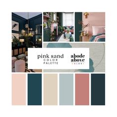 the color scheme for pink sand is shown