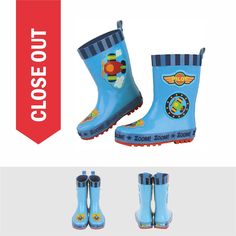 "AIRPLANE RAIN BOOTS > These super cute rain boots have what it takes to keep your child's feet dry on a rainy day! They slip on and off so easy, your little one might take to wearing them everyday.  RAIN BOOTS DETAILS > * Waterproof Exterior: 100% rubber           * Lining: 100% polyester   * Removable insole            * Non-slip sole WANT A DIFFERENT DESIGN? If you would like a design other than the one shown in the main picture, please follow the link below: https://www.etsy.com/shop/ItsyBit Playful Non-slip Rain Boots For Rainy Weather, Playful Waterproof Round Toe Rain Boots, Playful Non-slip Rain Boots With Round Toe, Playful Non-slip Round Toe Rain Boots, Playful Round Toe Boots For Outdoor, Blue Waterproof Boots For Rainy Weather, Non-slip Round Toe Boots For Rainy Weather, Blue Weatherproof Boots For Rainy Weather, Weatherproof Blue Boots For Rainy Weather