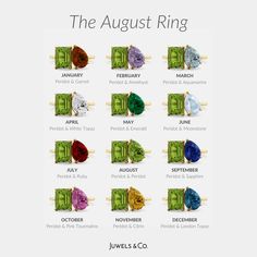 Combine two Birthstones and create your personal Toi et Moi Birthstone Ring by selecting one of 12 different Birthstones.