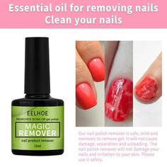 Nail Gel Makeup Remover 15ml Used For Nail Care, Oil Removal, PrimerS Removal 30ml Features: Quickly the gel polish, reduce grinding, not hurt your nails. The smell is slight, no stimulation, cruelty-free. This remover is suit for all nails. Please the seal layer before removing all nails. Does not require any scraping or soaking in. The transparent bottle is easier to identify. Product Description: Specifications: Capacity: 15ml Type:gel nail polish remover How to use? Take a nail file or a buf Uv Art, Gel Makeup, Gel Nail Polish Remover, Transparent Bottle, Cream Nails, Super Nails, Polish Remover, Clean Nails, Soak Off Gel