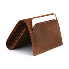 Style n Craft 300790-BR Trifold Wallet in Leather - brown color - closed view - back Vintage Brown Trifold Wallet With Coin Pocket, Vintage Brown Trifold Wallet With Card Slots, Brown Trifold Wallet With Rfid Blocking, Rugged Brown Bifold Wallet, Leather Trifold Card Holder, Vintage Trifold Wallet With Rfid Blocking, Vintage Brown Bifold Wallets With Card Slots, Brown Trifold Wallet With Card Slots, Vintage Trifold Wallet With Interior Card Slots