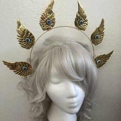 Customized Seraphim Ophanim Eyes Biblically Accurate Angel Festival Halloween Costume Crown Headband Halo - Etsy Biblically Accurate Angel, Angel Accessories, Biblically Accurate, Angel Makeup, Angel Halo, Winged Eye, Halo Headband, Angel Outfit, Angel Costume