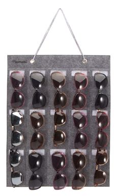 PRICES MAY VARY. 【A Perfect Sunglasses Organizer Storage】15/25 slots keep your sunglasses organized and beautifully help you to quickly see the sunglasses what you placed. Suitable for hangs on wall closet rod hanger displayed in your home or store. (no hardware needed) 【2 Sizes Options】15 Slots 40 X 50 cm / 15.74 X 19.68 in; 25 Slots: 40 X 80 cm / 15.74 X 31.29 in. Choose the style you like. It is perfect way to centralized display your sunglasses lightweight easy to carry and store. 【Minimulis Sunglasses Storage Organizers, Rod Hanger, Normcore Fashion, Eyewear Display, Sunglasses Organizer, Sunglasses Display, Sunglasses Storage, Unique Sunglasses, Wall Closet