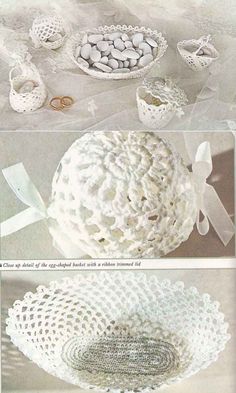 crochet doily patterns and instructions on how to make an ornament