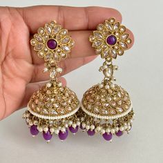 Antique Polki kundan Jhumka/stone Jhumka/Indian Jewelry/Pakistani /Punjabi Jewelry/Statement earring/Bridal earrings/wedding collection Length 3.25 inches This is 100% Handmade jewelry. So Color, shades, texture displayed may slightly vary from the actual product due to digital image limitations. We request you to consider these minor variations. Please expect the possibility of some slight imperfections when buying hand made jewelry. If you have any questions, please message or email us. Arrives in a gift box. Please let me know if you have any questions. Thank you so much for visiting my shop. Chandbali Jhumkas For Wedding And Navratri, Stone Work Jhumkas For Wedding, Wedding Chandbali Jhumkas For Navratri, Temple Jewelry Stone Work Danglers For Wedding, Wedding Cutdana Danglers For Eid, Traditional Wedding Danglers With Cutdana, Traditional Danglers With Cutdana For Wedding, Temple Jewelry Chandbalis With Stone Work For Eid, Heavy Chandbali Jhumkas For Weddings