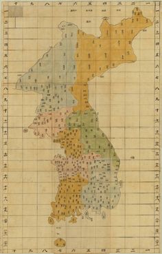 an old map with numbers on it and the names of different towns in each country