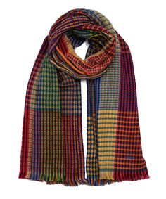 Waffle Plaid Blanket Wrap in color Multi Multicolor Wool Shawl For Winter, Woven Shawl Scarf For Fall, Multicolor Woven Winter Scarf, Woven Multicolor Shawl For Fall, Multicolor Woven Shawl For Fall, World Aids Day, Aids Day, Plaid Blanket, Blanket Wrap