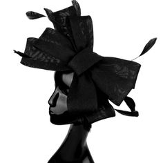 Unique And Gorgeous Statement Fascinator. Perfect For All Occasions Including High Society Events, Horse Races Tea And Cocktail Parties, Weddings, Church, Derby, Races,And More! This Fabulous Yet Simple Ornamental Styled Hat Alternative Is Both Elegant And Sophisticated!!