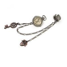 Silver Steampunk Watch Accessories Gift, Steampunk Silver Watch Accessories Gift, Steampunk Style Silver Watch Accessories Gift, Steampunk Style Silver Watch Accessories For Gift, Vintage Metal Watch Accessories, Vintage Adjustable Metal Watch Accessories, The Victorian Era, Fob Watch, Skull Clothing