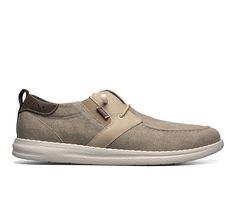 Cotton canvas and manmade upper,Easy slip-on entry,Flat heel,Classic rounded moc toe,Removable cushioned insole for added comfort,Lightweight and durable EVA outsole,Nunn Bush branding details | Men's Nunn Bush Brewski Moc Toe Wallabee Casual Shoes in Stone Size 9.5 Medium Mens Loafers Casual, Shoe Carnival, Casual Loafers, Toe Shoes, Loafer Shoes, Warm Weather, Slip On Sneaker, Cotton Canvas, Casual Shoes