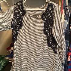 All Bought Brand New From Maurices, Jc Penny, And Ross. Excellent Condition, Only Worn A Couple Times!! Excellent Condition! Casual Stretch Tops With Lace Trim, Casual Lace Trim Tops For Fall, Casual Stretch Blouse With Lace Trim, Casual Long Sleeve Top With Lace Trim, Casual Long Sleeve Blouse With Lace Trim, Jc Penny, Long Sleeve And Shorts, Couple Time, Short Sleeve Shirt