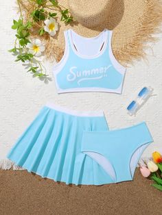 Stitch Cartoon, Beach Skirt, 1 Girl, Girls Clothing, Baby Blue, Girl Birthday, Cute Outfits, Vogue, Clothes