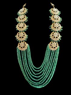 Ready to ship necklace with earrings made using semi precious beads , shell pearls , cz polki stones and 22ct gold plating length of necklace in each side 14.5 inch length of earrings 2 inch , width of earrings 1.5 inch ships in 1-2 business days from Levittown Pennsylvania USA Green Bollywood Necklace With Round Beads, Green Kundan Beaded Necklace With Cutdana, Green Beaded Chandbali Jewelry, Green Jewelry With Stone Work On Round Beads, Green Beaded Necklace With Cutdana For Festivals, Handmade Green Kundan Necklace With Round Beads, Green Beaded Necklace With Stone Work As Gift, Green Beaded Necklace With Stone Work For Gift, Green Kundan Beaded Necklace Gift