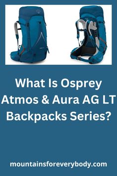 Osprey Atmos and Aura AG LT backpacks are two completely new series that Osprey launched for the last season. It appears that the letters LT in the name imply that this is about reduced weight, they describe them as lightweight packs.

Many of the essential features of the standard Atmos & Aura AG packs are still present, but some important features are missing and they are listed here. Hiking Packs, Hiking Pack, Italian Alps, Trekking Poles, Hiking Backpack, New Series, Aura, Two By Two