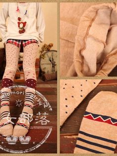 Mori girl winter leggings #Japanese #Size-xs-s Fall Kawaii, Vintage Thrift Stores, Trendy Winter Fashion, Mori Style, Tights Socks, Fashion Dresses Formal, Winter Tights, Fashion Japanese, Mori Fashion