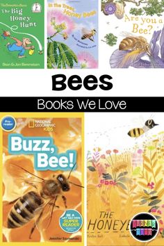 bees books we love with pictures of bees and honeybees in the bottom right corner