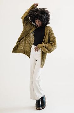 The weather forecast calls for rain, snow, and chunky-knit cardigans. The Cassidy is available in three rich shades that play well with just about any top you layer it over. Popcorn bubble sleeves complete this cute cardi’s playful vibe.  Details: Small: 44” bust, 40” waist, 24” length Oversized fit Nefan is 5"8 and we Australia Clothes, Chunky Knit Cardigan, Weather Forecast, Chunky Knit, Oversized Fits, Popcorn