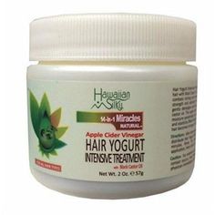 Hawaiian Silky 14-in-1 Miracles Apple Cider Vinegar Hair Yogurt Intensive Treatment with Black Castor Oil for all hair types gently detangles nourishes hair while hydrating and rejuvenating clarifies and combats sensitive scalp Directions: After shampooing and rinsing with the 14-in-1 Miracles Shampoo, evenly distribute Hair Yogurt Intensive Treatment from hair roots to ends. Leave in for 5 minutes. Rinse. For severely damaged hair, after shampooing and product application, heat under a warm dry Hawaiian Silky, Acv Hair, Apple Cider Vinegar Hair, Apple Cider Vinegar For Hair, Upper Lip Hair, Stop Hair Breakage, Hair Repair Treatments, Baking Soda Shampoo, Black Castor Oil