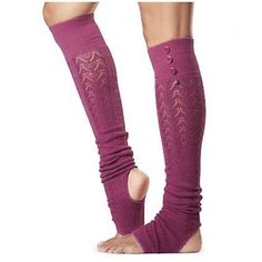 Toesox Taya Leg Warmers Open Heel Leg Warmers One Size Casual Leg Warmers For Yoga In Winter, Casual Winter Leg Warmers For Yoga, Casual Winter Yoga Leg Warmers, Stretch Leg Warmers For Festivals, Purple Casual Leg Warmers For Fall, Casual Purple Leg Warmers For Fall, Toesox Pilates, Pink Fishnets, Barre Socks