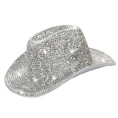 PRICES MAY VARY. ✧【Material】: Crafted from premium polyester material with neon holographic properties, these cowboy hats feature a unique metallic taste. The combination of holographic material and rhinestone diamond embellishments creates a stunning visual appeal. ✧【Size and Fit】: With a circumference of 56-58cm and a brim width of 7.5cm, these rhinestone diamond cowboy hats are designed to comfortably fit most adults, including women, teens, and older kids. The one-size-fits-all approach ensu Disco Cowgirl Accessories, Diamond Cowboy Hat, Rhinestone Cowboy Costume, Silver Brimmed Hat For Rodeo, Silver Summer Hat For Rodeo, Western Silver Hats For Summer, Silver Summer Rodeo Hat, Silver Party Hat, One Size Fits Most, Silver Party Hat One Size Fits Most