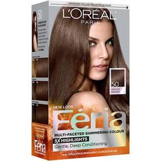 With L'Oreal Feria, what you see is the shimmer. Multi-Faceted shimmering color with 3X highlights delivers intensified, brilliant results. Inspired by fashion, Feria offers a twist on the traditional and gives edgy hair color - from bright red, platinum blonde, rose gold, metallic brown, to blue black hair color, these hair dye kits will transform your hair. Feria's prismatic color spectrum is custom-blended by L'Oreal master colorists for bold, head-turning shades no appointment necessary. The Loreal Paris Feria, Feria Hair Color, Purple Brown Hair, Blue Black Hair Color, Edgy Hair Color, Blue Black Hair, Black Hair Color, Beige Blonde, Multi Dimensional