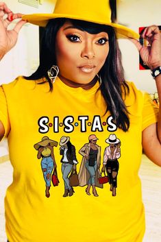 Sistas Shirt Besties Funny, Funny Tees Women, Women Together, Melanin Shirt, Black Queens, Tshirt Design Inspiration, Shirt Design Inspiration, Sister Shirts, Funny Tees