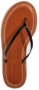 Black Leather Flip Flops For Beach Season, Casual Leather Flip Flops For Beach Season, Trendy Leather Flip Flops For Beach Season, Casual Leather Beach Slippers, Black Sandals For Summer Travel, Black Travel Sandals For Summer, Casual Brown Flip Flops For Summer, Casual Brown Flip Flops For Summer Outings, Casual Summer Flip Flops For Travel