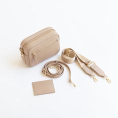 Taupe Classic Zip Crossbody – Māedn Diy Projects To Make And Sell, Festival Bag, Camel Color, Perfect Bag, Stylish Bag, Beautiful Bags, Make And Sell, Daily Life, Bag Making