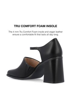 Tru Comfort cushioning brings lasting support to a chic pump featuring a slender ankle strap and a sensible block heel. 3" heel Ankle strap with buckle closure Synthetic upper/textile lining/synthetic sole Imported Journee Collection, Women's Pumps, Nordstrom Rack, Block Heels, Ankle Strap, Nordstrom, Buckle, Pumps, Bring It On