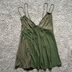 - Brand New - Zipper In Back - Measurements Shown In Photos Green Viscose Top For Vacation, Green Viscose Tops For Vacation, Zara Slip Dress, 2024 Style, Y2k Clothes, Dream Girl, Zara Dresses, Diy Fashion, Moth