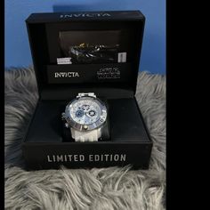 Brand New In The Original Box This Is A Invicta Limited Edition Stormtooper Watch It Is #547 Of 1977. It Msrp For $1450 So This Is A Steal And I Cannot Find Another One On The Internet For Sale. White Watch Accessories With Tachymeter As Gift, White Chronograph Watch With Subdials, White Chronograph Watch With Subdials For Gift, White Chronograph Watch With Subdials As Gift, White Chronograph Watch Accessories For Gift, White Chronograph Watch Accessories As Gift, Classic White Watches With Original Box, Mens Invicta Watches, Automatic Watches For Men