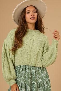 Wrap yourself in cozy comfort with this chunky cable knit cropped sweater. Its effortless style and soft fabric make it the perfect piece to elevate your everyday look. Knit Cropped Sweater, Chunky Cable Knit Sweater, Chunky Cable Knit, Granola Girl, Altar'd State, Cable Knit Sweater, Comforters Cozy, Cropped Sweater, Halloween Outfits